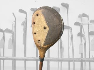 Hickory golfové dřevo Tom Brace Ringway Golf Club Cheshire. - levoruká hůl