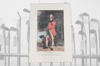 Historický golfový plakát John Taylor v paspartě