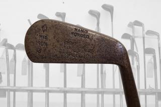 JAMES & WILLIAM WINTON historické golfové železo typu Mid Iron  + Certifikát původu