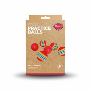 MASTERS Foam Practice Balls pěnové míče 6ks barevné