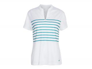 NIKE Dri-Fit Victory Stripe dámské tričko bílé Velikost oblečení: S