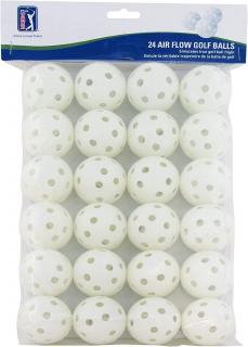 PGA Tour Airflow plastové míče bílé 24 ks