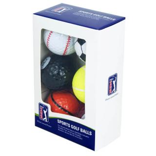 PGA Tour Sport Balls dárkové balení míčků pro goflistu (6 ks)