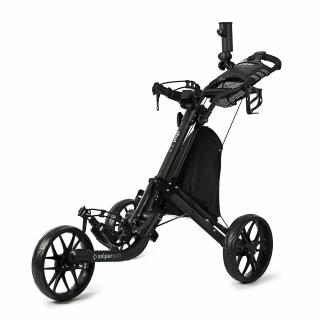 SNIPER Shot 2.0 golfový vozík černý  + Dárková krabička týček