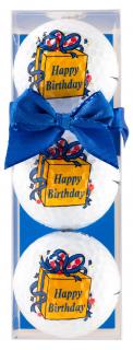 SPORTIQUES dárkové balení míčků pro golfistu Happy Birthday