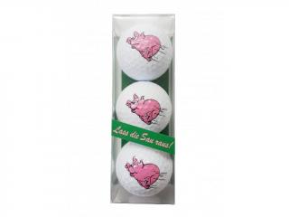 SPORTIQUES dárkové balení míčků pro golfistu Prasátko