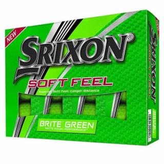SRIXON Soft Feel 12 míčky - zelené (12 ks)