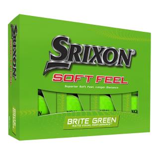 SRIXON Soft Feel 13 golfové míčky - zelené (12 ks)