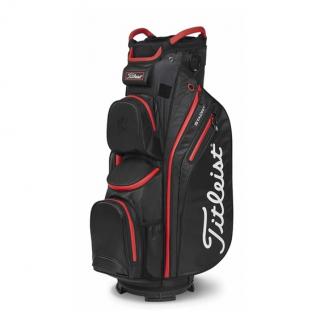 TITLEIST 14 Sta Dry cart bag černo-červený  + Dárková krabička týček