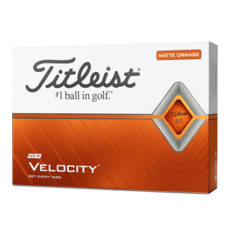 TITLEIST Velocity golfové míčky - matné oranžové (12 ks)