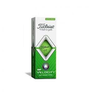 TITLEIST Velocity golfové míčky - matné zelené (3 ks)