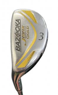 TOUR EDGE Bazooka JMax Gold pánský hybrid na levou stranu č. 3 (21°) + headcover