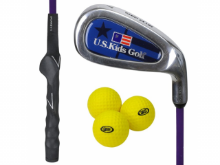 US Kids Golf Yard dětská golfová hůl se 3 míčky Výška dítěte: RS54 (137 cm)