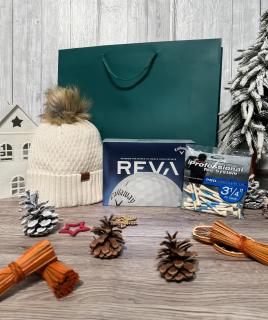 Vánoční dárkový balíček Standard pro ženy s luxusní zelenou taškou