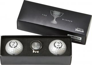 VOLVIK Champion Box Silver dárkové balení míčků pro golfistu