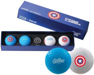 VOLVIK MARVEL dárkové balení míčků Captain America