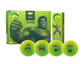 VOLVIK MARVEL dárkové balení míčků pro golfistu - Hulk (12 ks)