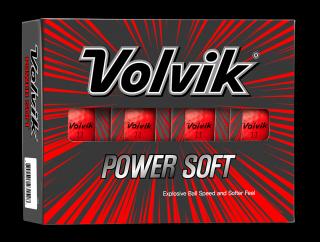 VOLVIK Power Soft golfové míčky - červené (12 ks)