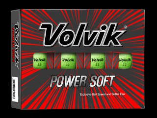 VOLVIK Power Soft golfové míčky - zelené (12 ks)