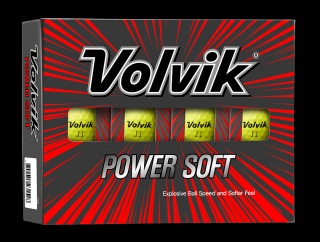 VOLVIK Power Soft golfové míčky - žluté (12 ks)