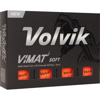 VOLVIK Vimat Soft golfové míčky - oranžové (12 ks)