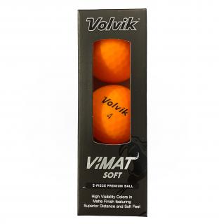 VOLVIK Vimat Soft golfové míčky - oranžové (3 ks)