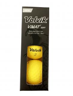 VOLVIK Vimat Soft golfové míčky - žluté (3 ks)