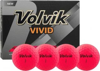 VOLVIK Vivid golfové míčky - růžové (12 ks)