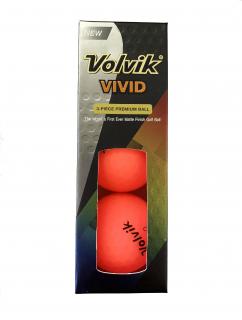 VOLVIK Vivid golfové míčky - růžové (3 ks)