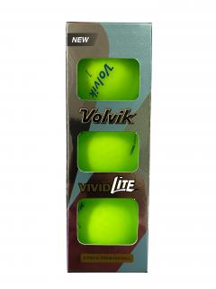 VOLVIK Vivid Lite golfové míčky - limetkově zelené (3 ks)