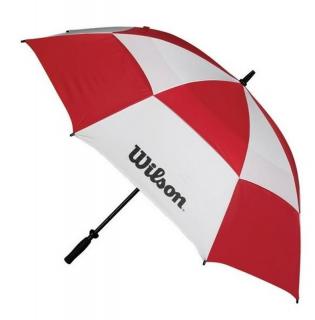 WILSON Double Canopy deštník červeno-bílý