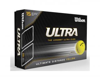 Wilson Ultra Lue golfové míčky - žluté (15 ks)