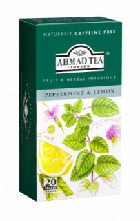Ahmad Tea ovocný čaj máta s citrónem 20 x 1,5 g Ahmad Tea ovocný čaj máta s citrónem 20 x 1,5 g