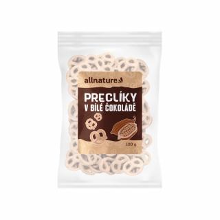 Allnature Preclíky v bílé čokoládě 100g