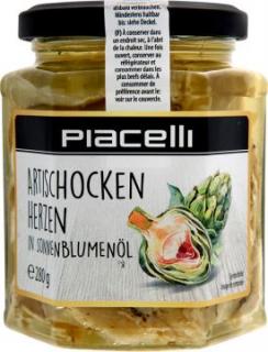 Artischocken herzen - Artyčoky nakrájené v marinádě s olivovým olej a bylinkami 280g Piacelli