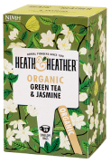 BIO Čaj Organic Green Tea amp; Jasmine - zelený čaj s jasmínem 20 sáčků Heath and Heather