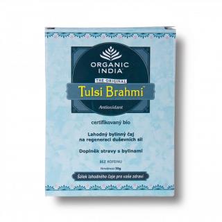 BIO Čaj Tulsi Brahmi - bazalka posvátná sypaný 50g Organic India