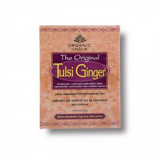 BIO Čaj Tulsi Ginger - bazalka a zázvor sypaný 50g Organic India