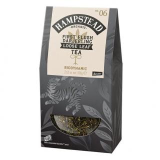 BIO černý sypaný čaj First Flush Darjeeling 100g Hampstead Tea London