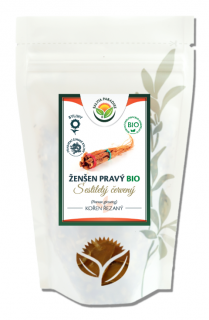 BIO Ženšen pravý červený 6letý krájený 250g Salvia Paradise