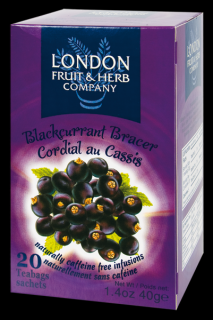 Čaj Blackcurrant Bracer - černý rybíz 20 sáčků London fruit and herbs