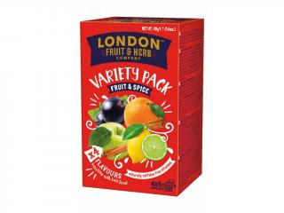 Čaj Fruit spice variety pack - ovoce a koření variace 20 sáčků London fruit and herbs