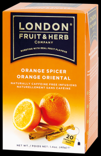 Čaj Orange Spicer - pomeranč se skořicí 20 sáčků London fruit and herbs