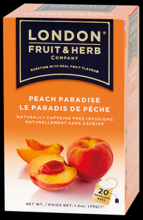 Čaj Peach Paradise - broskev 20 sáčků London fruit and herbs
