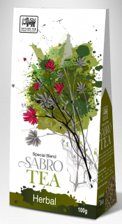 Čaj Sabro Herbal - sypaný černý čaj s příchutí několika druhů bylin 100g