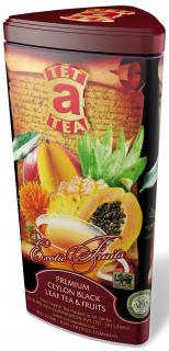 Čaj Tet a Tea Exotic Fruits - sypaný černý čaj s příchutí exotického ovoce v plechové krabičce 100g