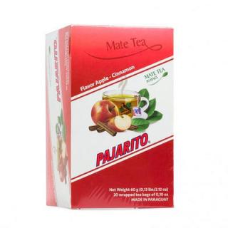 Čaj Yerba Maté Pajarito Apple - Cinnamon - Jablko se skořicí - sáčky 20x3g Mate Tea