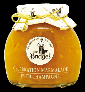 Celebration Marmalade and Champagne - Zavařenina Pomeranč se šampaňským 340g Mrs Bridges