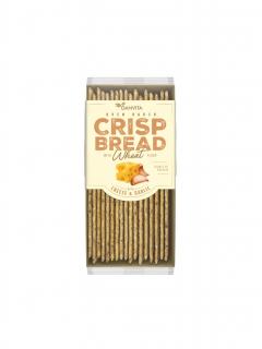 Crisp Bread Wheat Cheese & Garlic - Křehký pšeničný chléb se sýrem a česnekem 130g Danvita