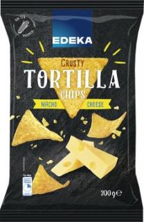 Crusty Tortilla Chips Cheese - Tortilové chipsy se sýrovou příchutí 300g Edeka